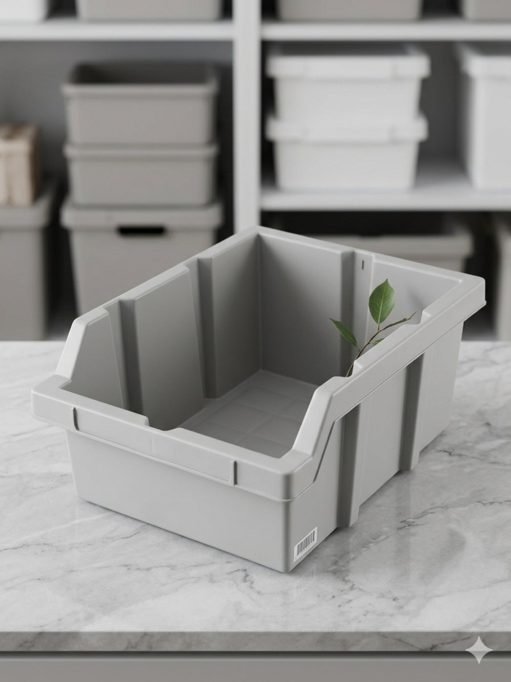Storage Box - Gray (Set of 2)